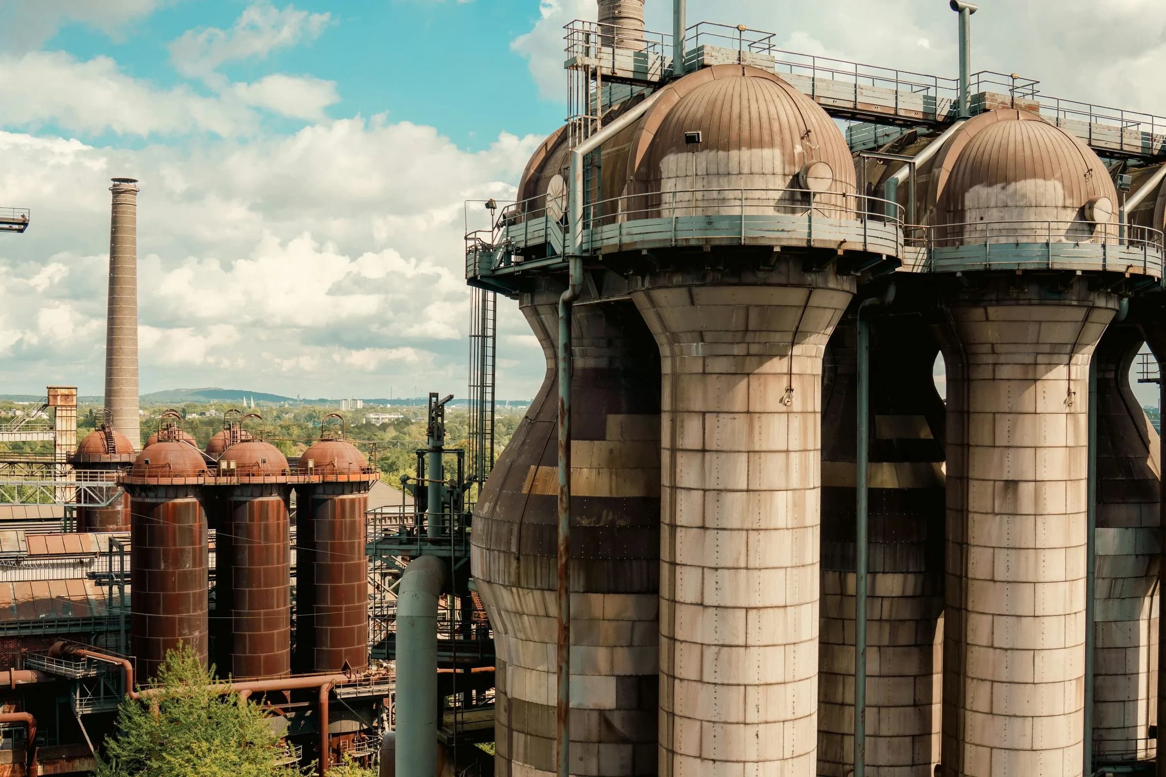 Winderhitzer und Hochöfen im Landschaftspark Duisburg-Nord